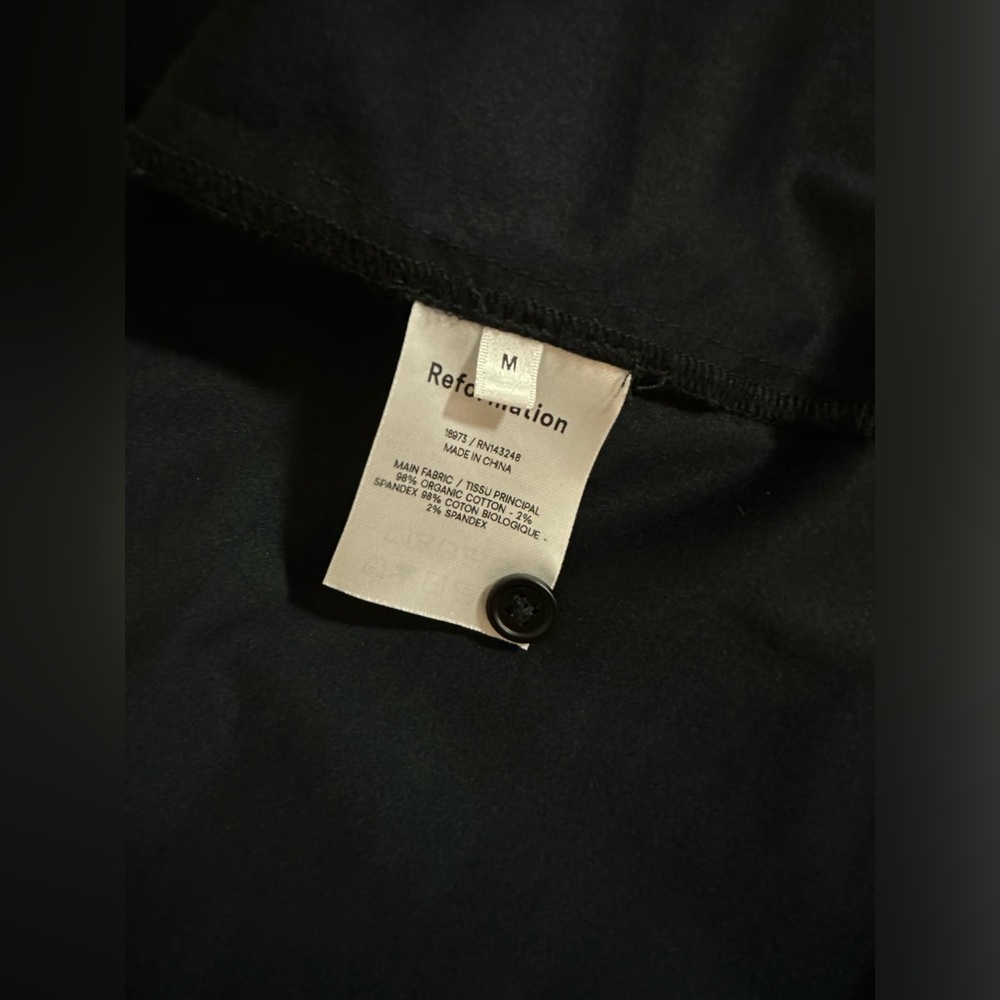 Reformation Hansen Tie Front Button-Up Women’s Shirt Size M. - Picture 8 of 11